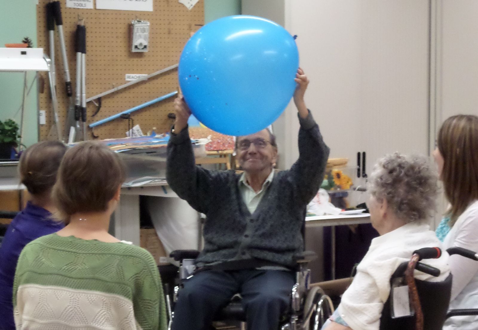 Man with a balloon