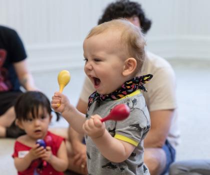 Baby in Smart Start class